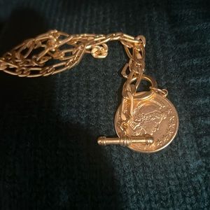 Brinker and Eliza coin necklace